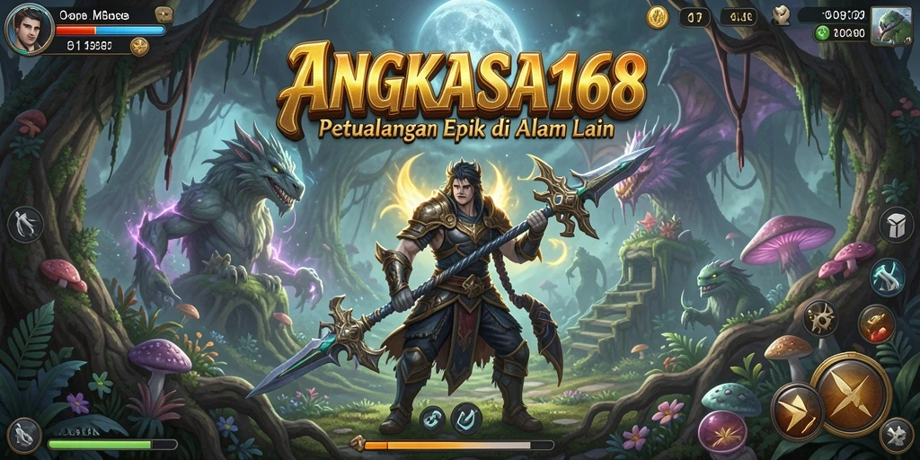 Tangkapan layar menunjukkan pertarungan seru dalam ANGKASA168.
