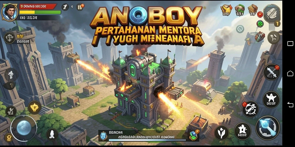 Tampilkan strategi dan menara di medan perang ANOBOY yang seru.