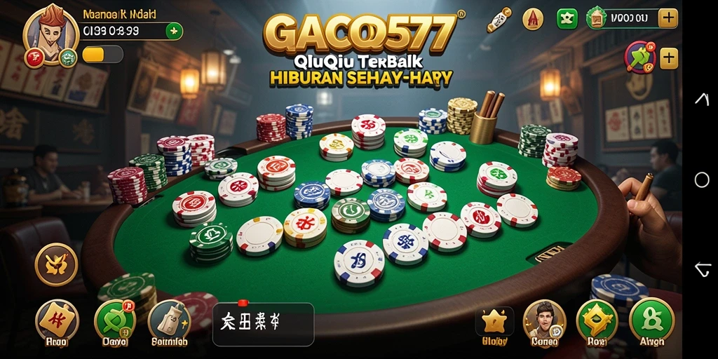 Tampilan gameplay QiuQiu yang seru dan interaktif di GACOR577.