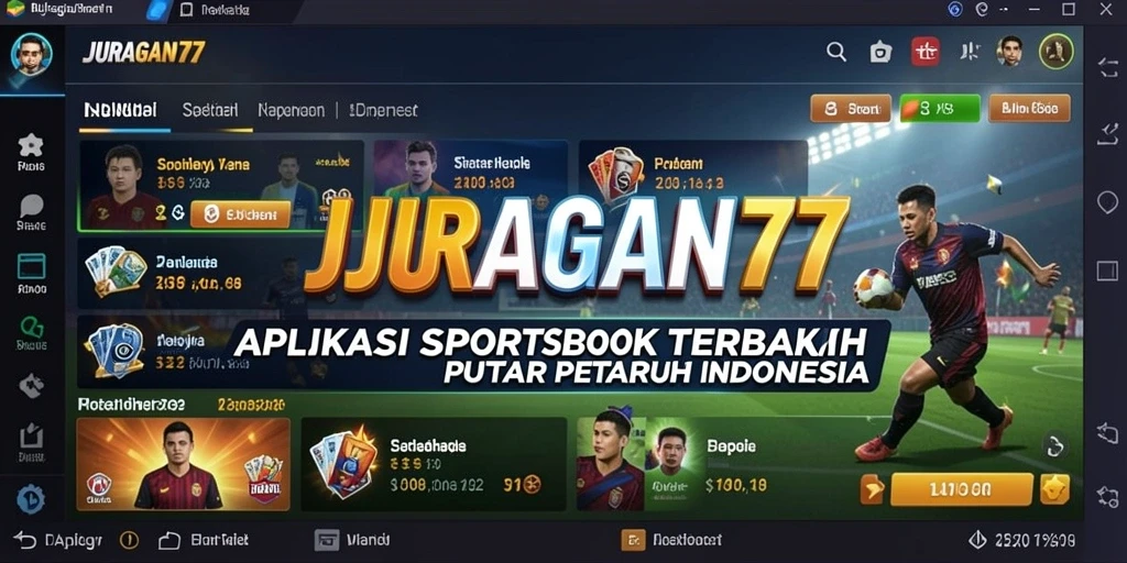 Tampilan utama <strong>JURAGAN77</strong> menampilkan berbagai pilihan olahraga untuk taruhan.
