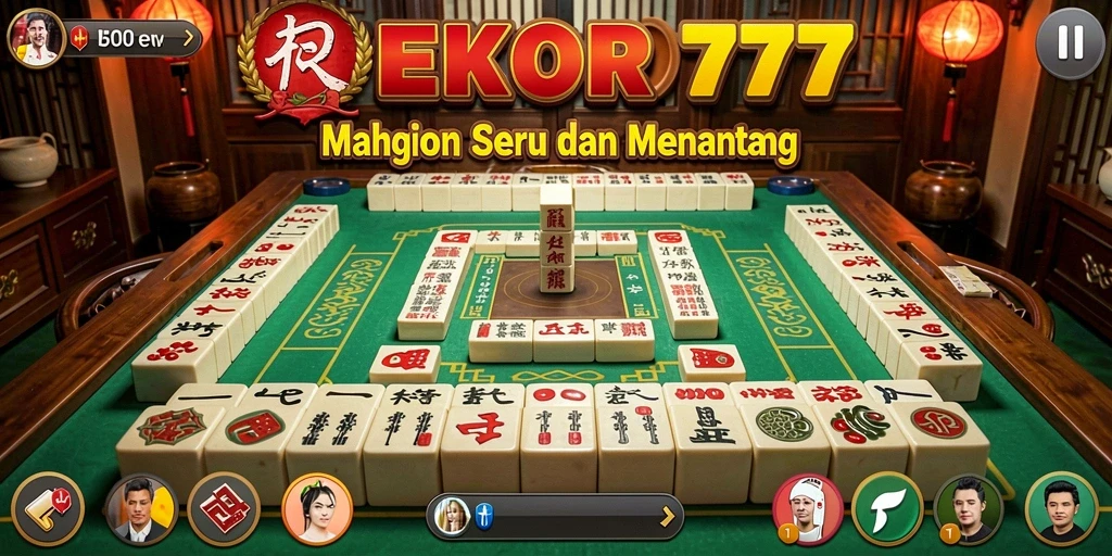 Tampilan gameplay menarik dari REKOR777 yang penuh tantangan Mahjong.