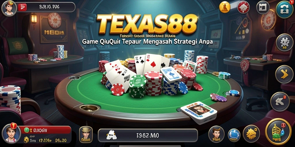 Tampilan gameplay QiuQiu yang seru di TEXAS88.
