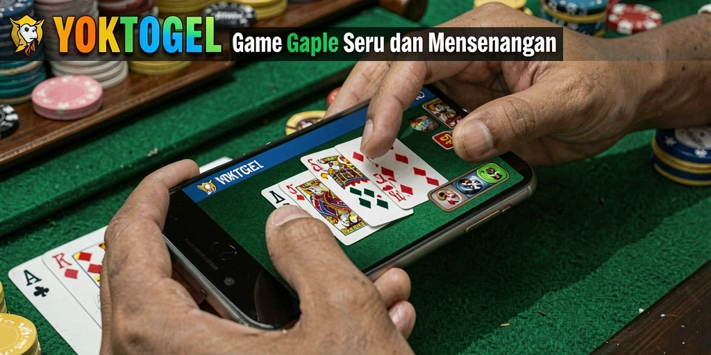 Screenshot gameplay YOKTOGEL yang menampilkan aksi seru permainan Gaple.
